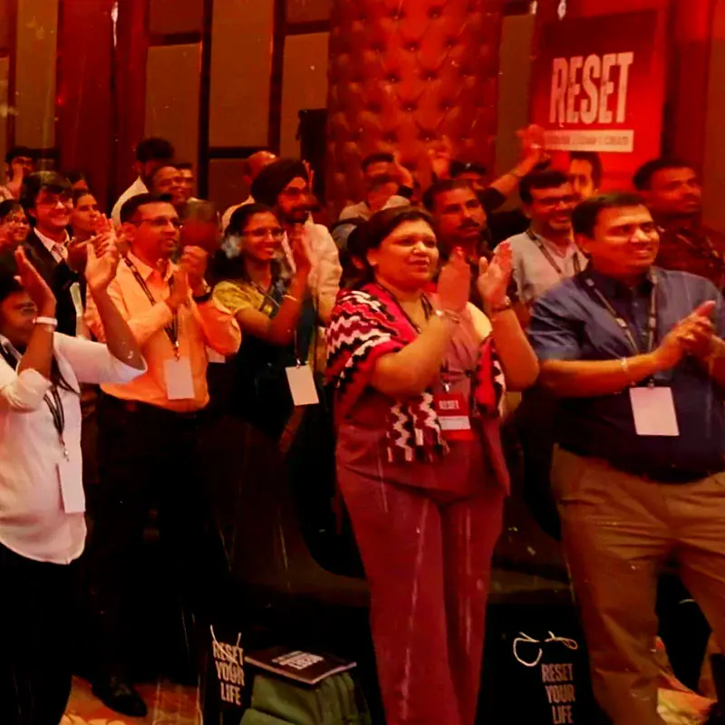 RESET event audience on their feet, applauding