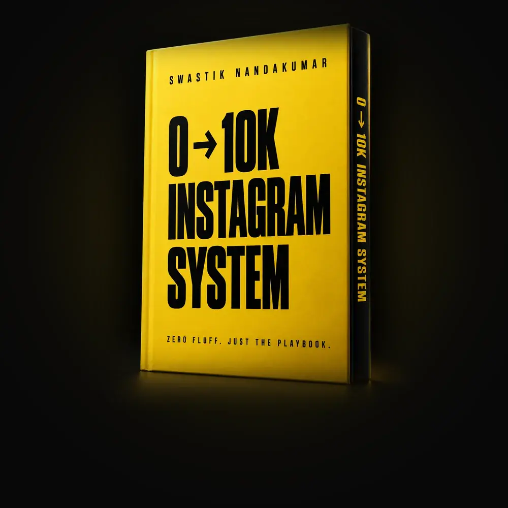0 to 10K Instagram System book mockup